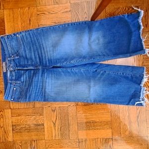 J. Crew Point Sur Wide Leg Crop jeans Size 32 Cotton Stretch